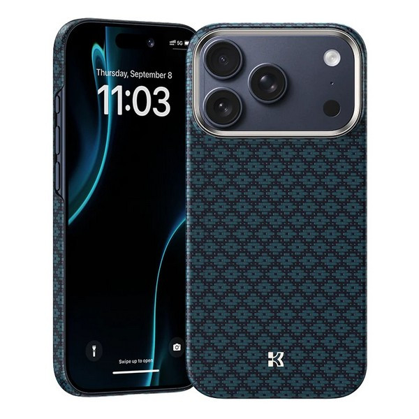 Чехол Benks ArmorGrid Case built with Kevlar® для iPhone 17 Pro Max, цвет синий (Blue)