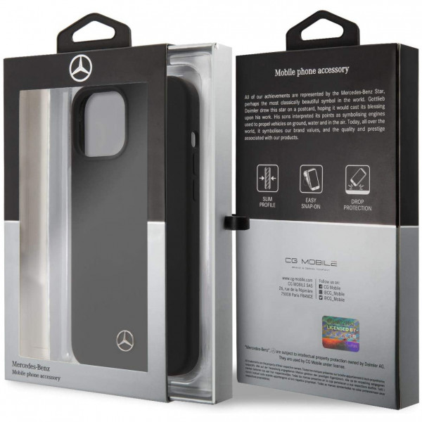 Чехол CG Mobile Mercedes Liquid silicone Hard для iPhone 12 mini, цвет Серый (MEHCP12SSILSG)