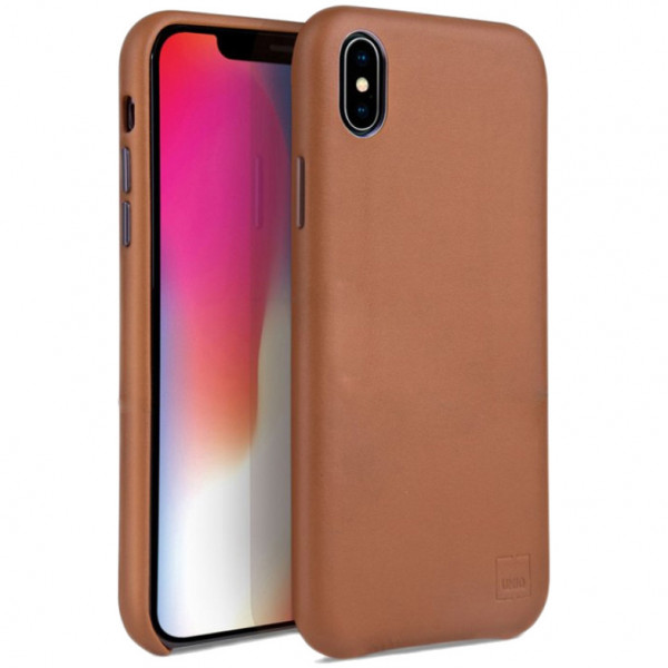 Чехол Uniq Duffle Vale Genuine Leather для iPhone XS Max, цвет Коричневый (IP6.5HYB-DUFVCML)