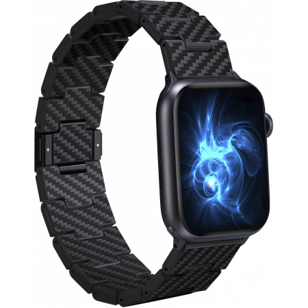 Браслет карбоновый PITAKA Carbon Fiber Retro для Apple Watch 38/40/41/42/44/45/49mm (AWB1004)