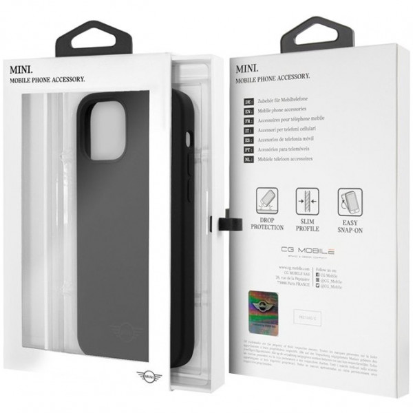 Чехол CG Mobile MINI Liquid Silicone Laser logo Hard для iPhone 12 Pro Max, цвет Черный (MIHCP12LSLTBK)