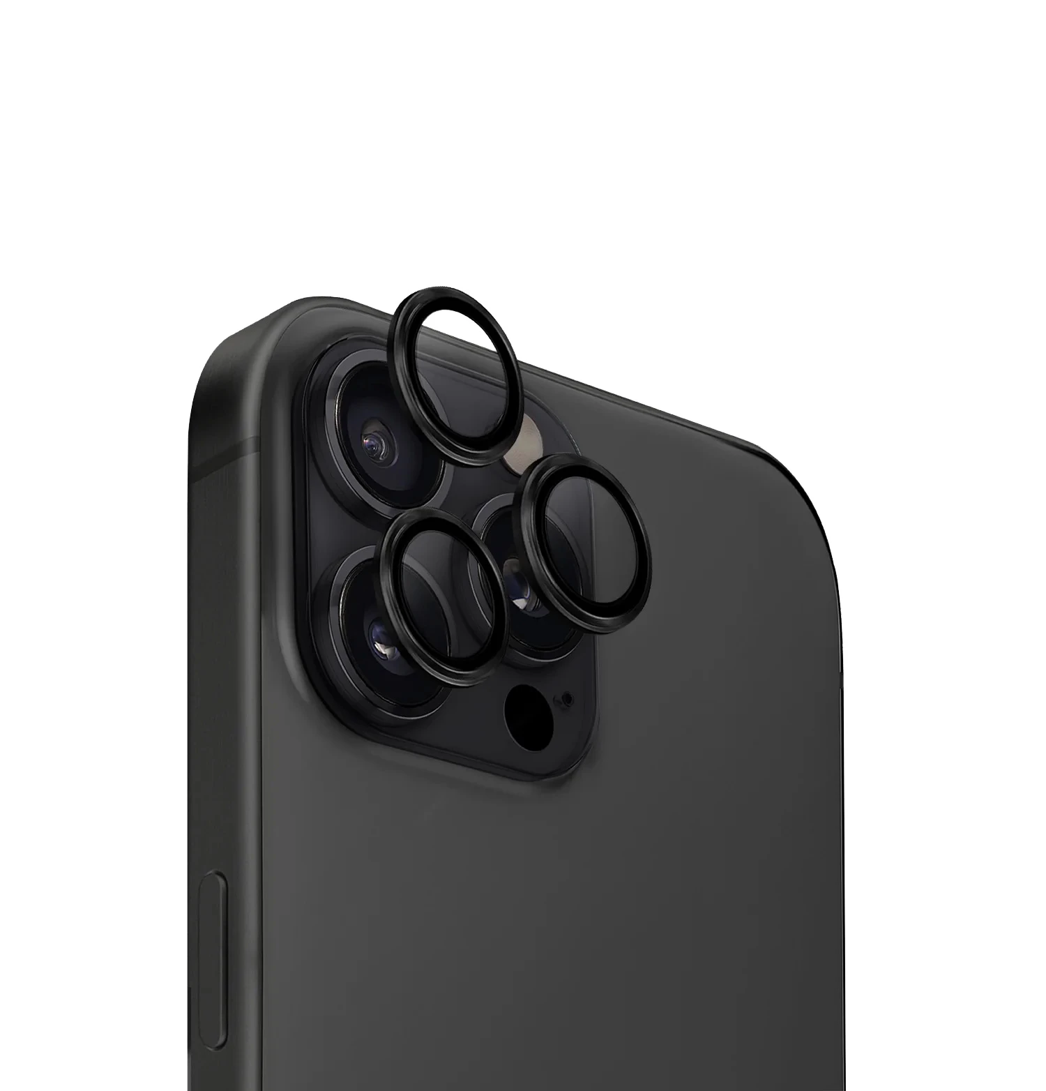 Защитное стекло для камеры Uniq OPTIX Camera Lens AluGuard для iPhone 16 Pro/16 Pro Max, Black