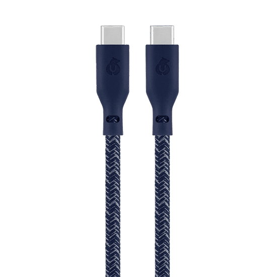 Кабель зарядный uBear Trend Cable USB-C/USB-C 1.2м, 60W, цвет синий (DC17DB12TR-CC)