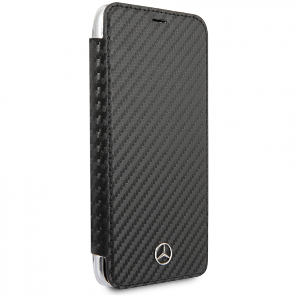 Чехол-книжка CG Mobile Mercedes Dynamic Booktype PU Carbon для iPhone X/XS, цвет Черный (MEFLBKPXCFBK)