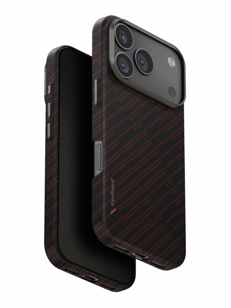 Чехол Uniq KEVA Kevlar Edge с MagSafe для iPhone 17 Pro Max, Rust Orange