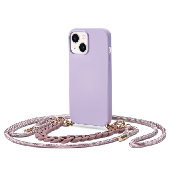 Чехол Tech-Protect Icon Chain для iPhone 14, цвет Фиолетовый