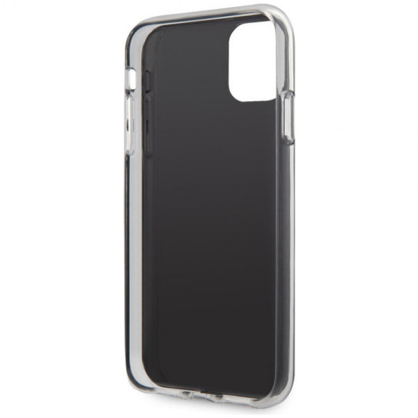 Чехол CG Mobile Guess PC/TPU Metallc effect Triangle logo Hard для iPhone 11, цвет Голубой (GUHCN61PCUMPTLB)