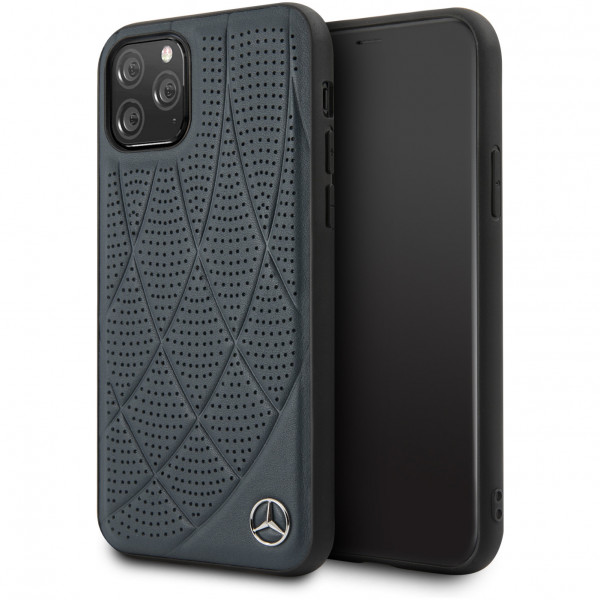 Чехол CG Mobile Mercedes Bow Quilted/perforated Hard Leather для iPhone 11 Pro, цвет Синий (MEHCN58DIQNA)