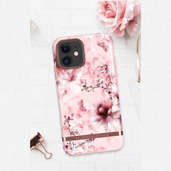 Чехол Richmond & Finch Freedom для iPhone 11, цвет "Розовый цветочный мрамор" (Pink Marble Floral) (IP261-605)
