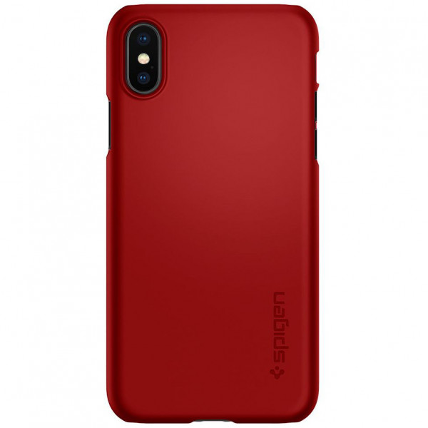 Чехол Spigen Thin Fit для iPhone X/XS, цвет Красный (057CS22109)