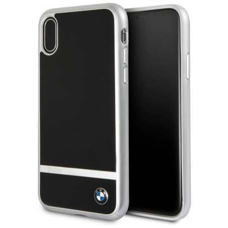 Чехол CG Mobile BMW Signature Aluminium Stripe Hard PC/Aluminium для iPhone X/XS, цвет Черный (BMHCPXASBK)