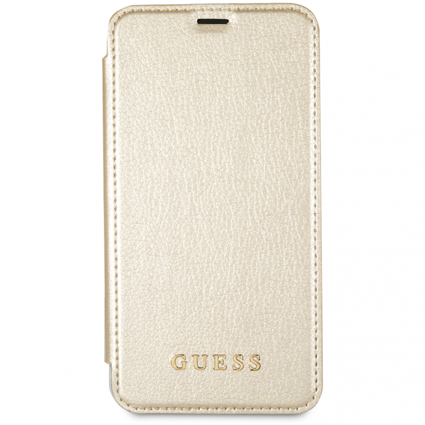 Чехол-книжка CG Mobile Guess Iridescent Booktype PU для iPhone X/XS, цвет Золотой (GUFLBKPXIGLTGO)