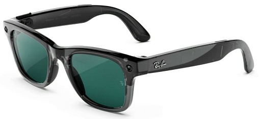Умные очки Ray Ban Meta Wayfarer (Gen3) размер L, Transparent Black/Transitions Aquamarine