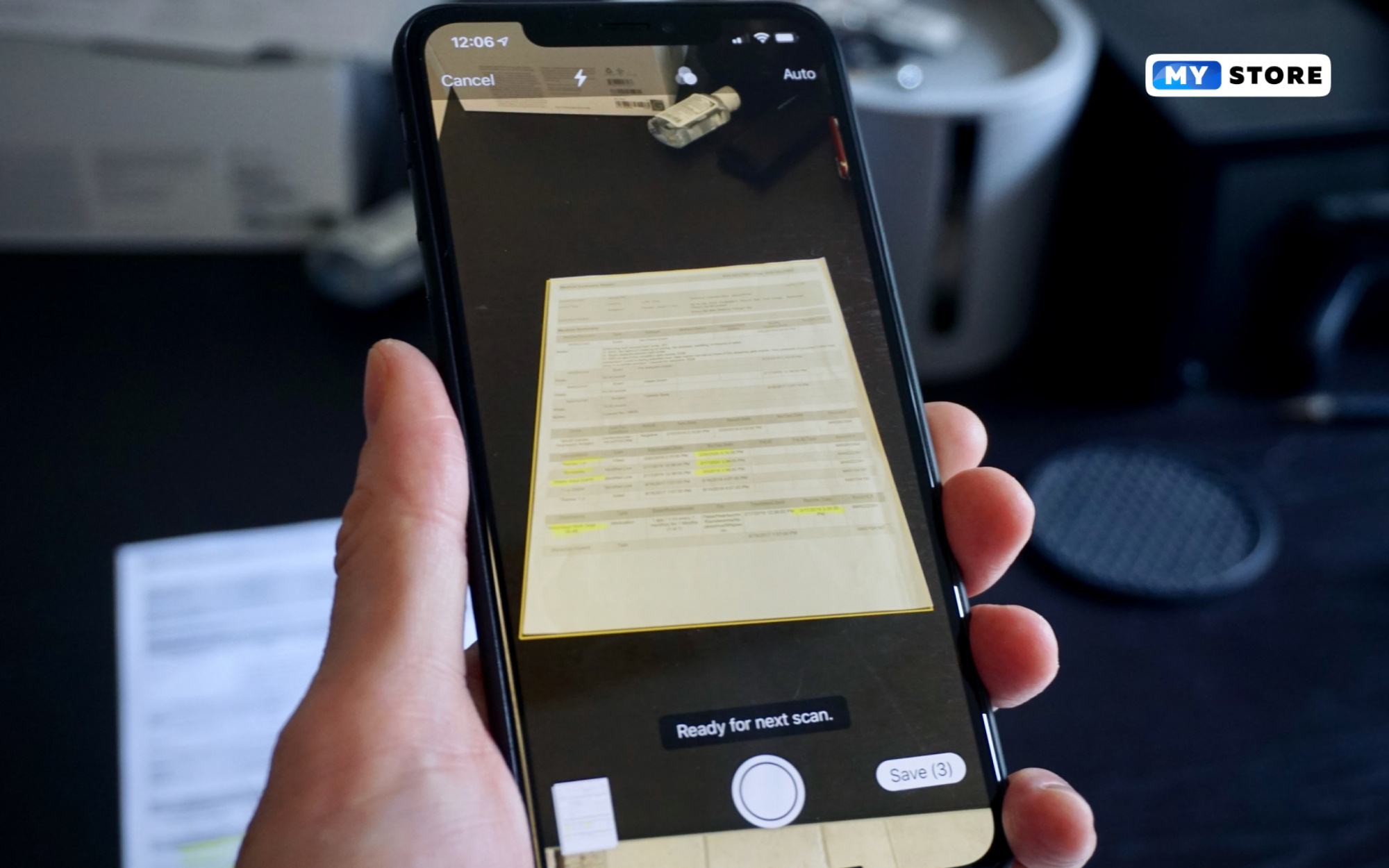 Сканирование документов на iPhone, iPad или iPod touch