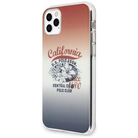 Чехол CG Mobile U.S. Polo Assn. PC/TPU Gradient California Hard для iPhone 11 Pro, цвет Синий/Красный (USHCN58PCCHRB)