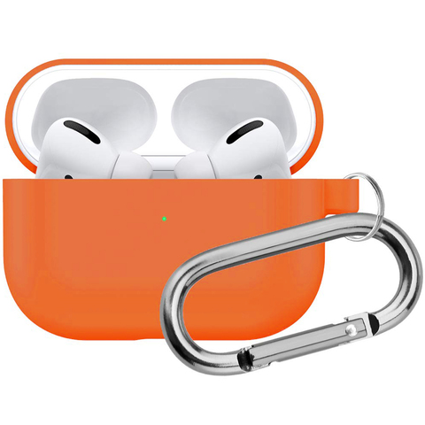 Чехол для AirPods Pro с карабином (Peach)