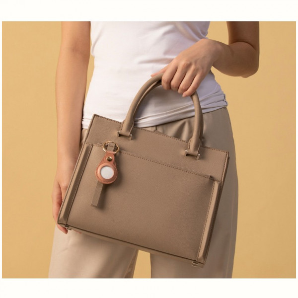 Чехол Uniq Domus Leatherette для AirTag, Розовый (AIRTAG-DOMPNK)