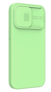 Чехол Nillkin CamShield Silky Silicone для iPhone 13 Pro, цвет Зеленый (6902048223387)