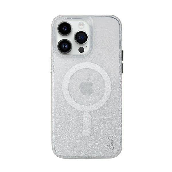 Чехол Uniq COEHL Lumino Sparkling Silver (MagSafe) для iPhone 14 Pro, цвет серебристый