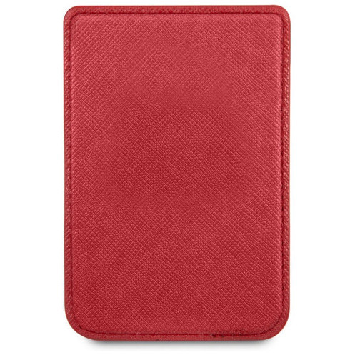 Магнитный картхолдер CG Mobile Guess Wallet Cardslot Magsafe Saffiano Script logo, цвет Красный (GUWMSSASLRE)