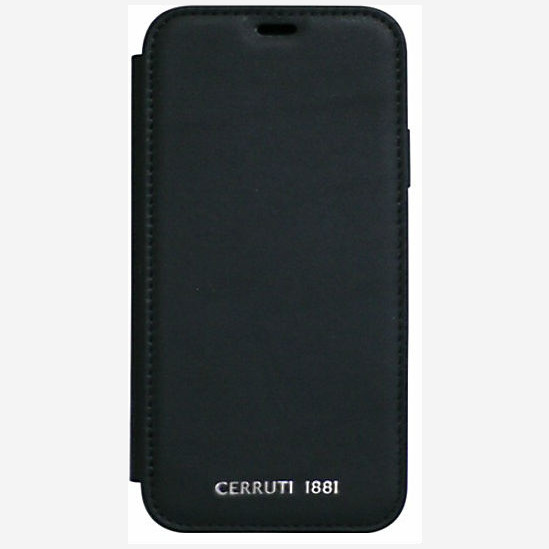 Чехол-книжка CG Mobile Cerruti 1881 Genuine Leather Booktype для iPhone X/XS, цвет Черный (CEFLBKPXOWNLBK)