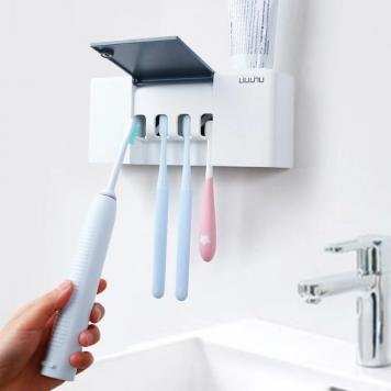 Дезинфицирующий держатель для зубных щеток Xiaomi Liulinu Sterilization Toothbrush Holder (LSZWD01W)