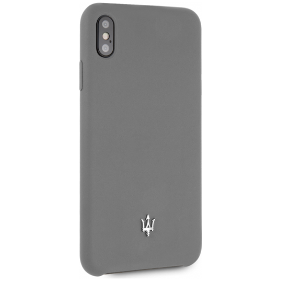 Чехол Maserati Silicone case Hard для iPhone XS Max, цвет Серый (MAGSIHCI65DG)