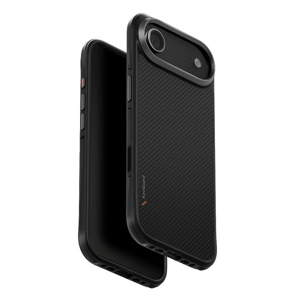 Чехол Uniq KEVA Kevlar Carbon Black (MagSafe) для iPhone Air