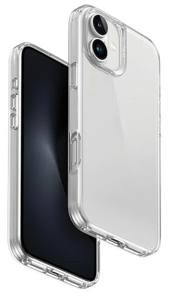 Чехол Uniq Air Fender Clear для iPhone 16 Plus, прозрачный