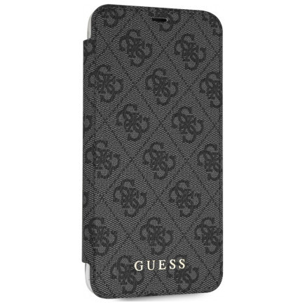 Чехол CG Mobile Guess 4G Charms collection Booktype для iPhone X/XS, цвет Серый (GUFLBKPXGF4GGR)