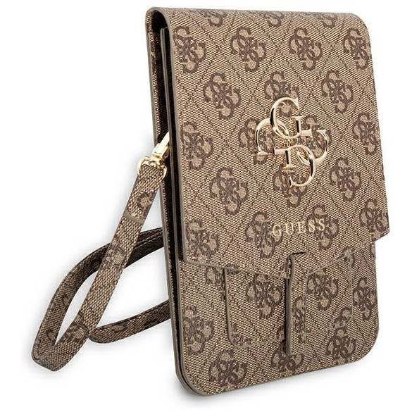 Cумка CG Mobile Guess Wallet Bag 4G with Big Metal Logo для смартфонов, цвет Коричневый (GUWBG4GFBR)