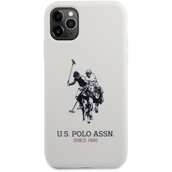 Чехол CG Mobile U.S. Polo Assn. Liquid silicone Big horse Hard для iPhone 11 Pro, цвет Белый (USHCN58SLHRWH)