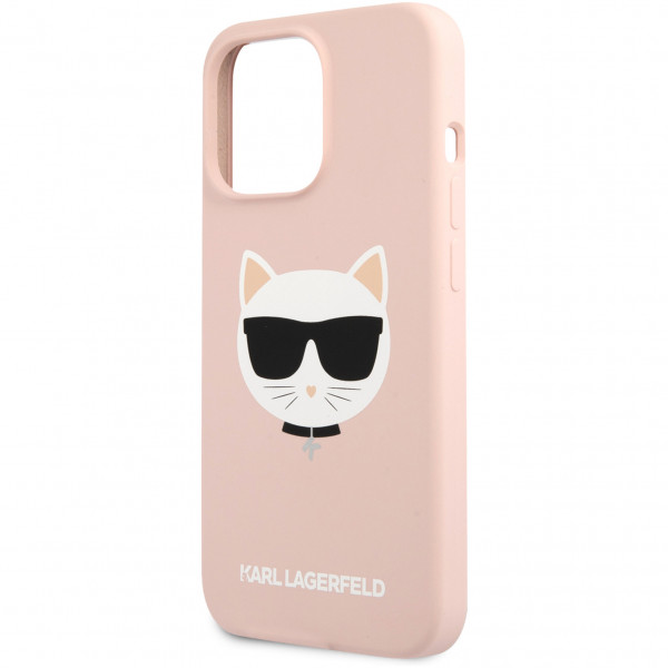 Чехол CG Mobile Karl Lagerfeld Liquid silicone Choupette Hard для iPhone 13 Pro, цвет Розовый (KLHCP13LSLCHLP)