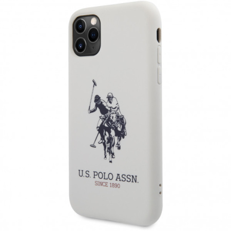 Чехол CG Mobile U.S. Polo Assn. Liquid silicone Big horse Hard для iPhone 11 Pro, цвет Белый (USHCN58SLHRWH)