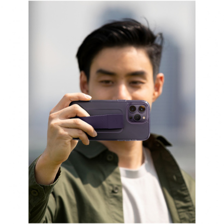 Чехол Uniq Heldro Mount + Band для iPhone 14 Pro Max, цвет Фиолетовый (Purple) (IP6.7PM(2022)-HELMPUR)