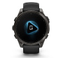 Смарт часы Garmin Fenix 8, 47 мм, AMOLED, Sapphire Carbon Gray DLC Titanium with Black/Pebble Gray Silicone Band