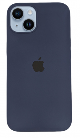 Чехол Silicone Case для iPhone 14 Plus Dark Blue, цвет Темно-синий