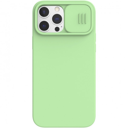 Чехол Nillkin CamShield Silky Silicone для iPhone 13 Pro Max, цвет Зеленый (6902048223424)