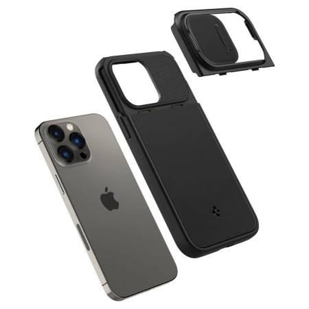 Чехол Spigen для iPhone 14 Pro Max - Optik Armor (MagFit), Черный