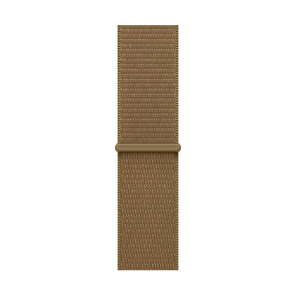 Apple Watch Series 12, 42 мм корпус из алюминия цвета «Light Gold», ремешок Sport Loop цвета «Olive»