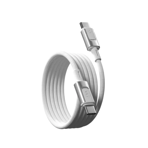 Кабель VLP Force Line Magnet USB-C, 1.5м, 100W USB 2.0, белый