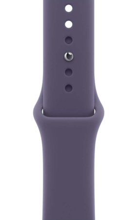 Apple Watch Series 11, 42 мм корпус из алюминия цвета «Silver», ремешок Sport Band размера S/M цвета «Purple Fog»