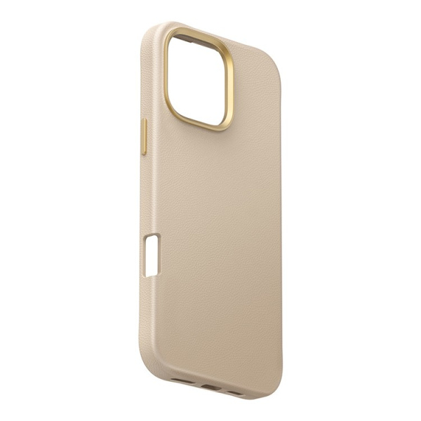 Чехол Uniq кожаный со шнурком COEHL MUSE Cream (MagSafe) для iPhone 16 Pro Max
