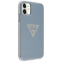 Чехол CG Mobile Guess PC/TPU Metallc effect Triangle logo Hard для iPhone 11, цвет Голубой (GUHCN61PCUMPTLB)