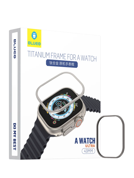 Защитная рамка BlueO Titanium FrameTitanium для Apple Watch Ultra, Black