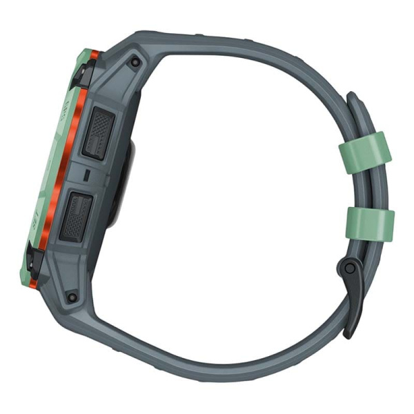 Смарт часы Garmin INSTINCT 3 AMOLED 50мм Neo Tropic, зеленый с серым ремешком