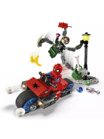 Конструктор LEGO Marvel - Погоня на мотоцикле: Человек-паук против Дока Ока (76275)