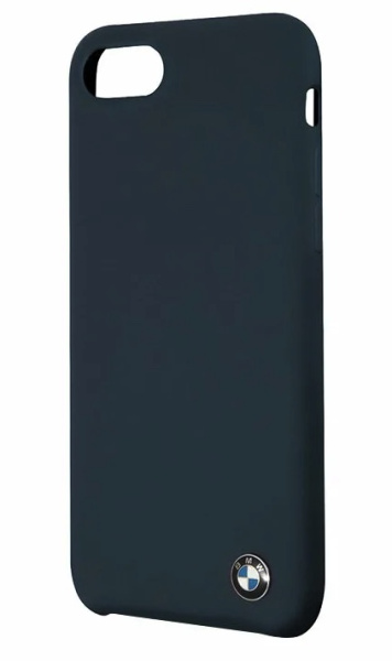 Чехол BMW для iPhone 7/8/SE 2020 Signature Liquid silicone Hard Navy