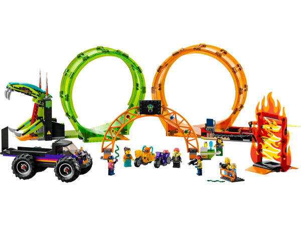 Конструктор LEGO City - Трюковая арена «Двойная петля» (60339)
