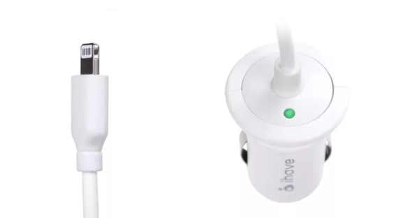 АЗУ для Apple lightning (2,4 А) (Белый)